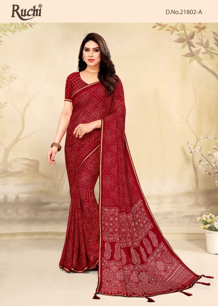 DHUN 2 Ruchi Regular Wear Wholesale Printed Sarees Catalog 